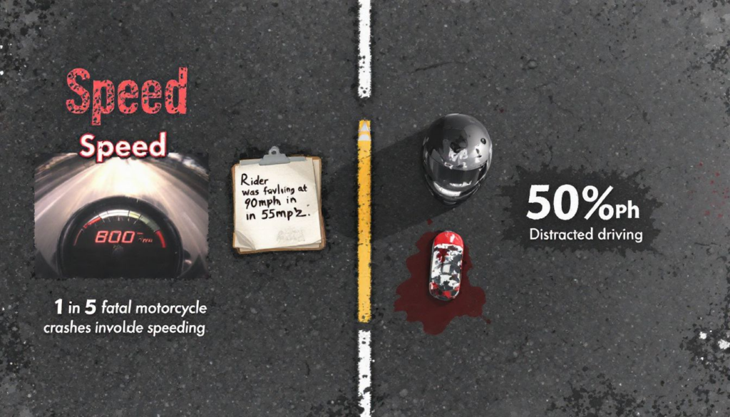 An infographic outlining common causes of fatal bicycle accidents.