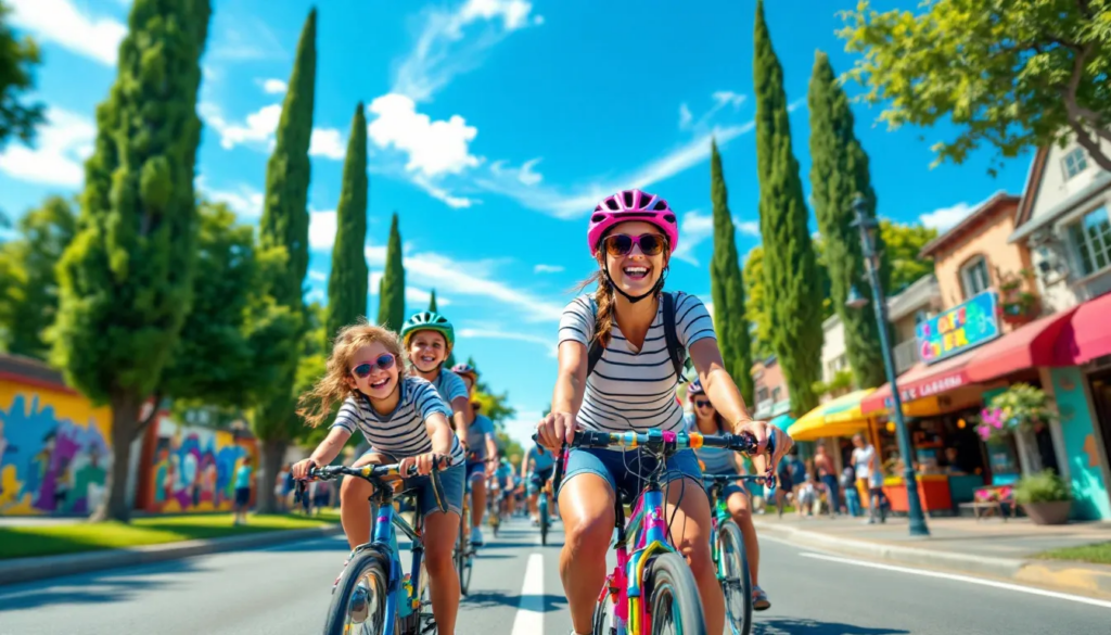 A group of cyclists riding two abreast on a scenic road.